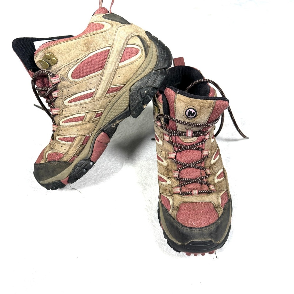 Merrell Moab 2 Mid J06052 Women's US 8.5 Boulder Blush Waterproof Hiking Boots - Picture 4 of 8